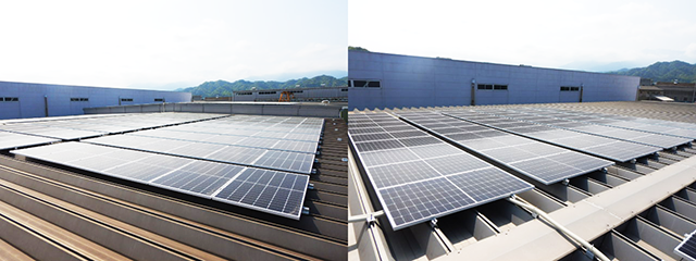 黒島工場の太陽光発電システム